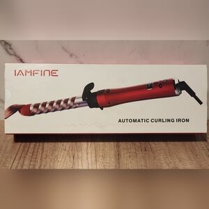 IAMFINE Red Automatic Curling Iron Brand New